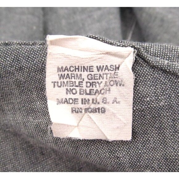 Vintage Stanley Blacker Shirt Mens Sz 15.5 Gray Chambray Classic Button Down USA - Picture 8 of 14